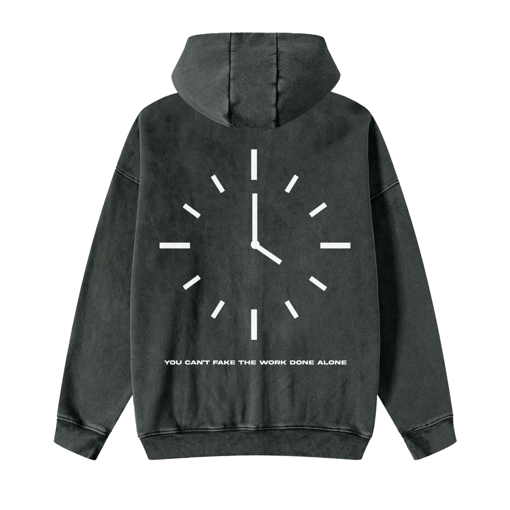 BIG CLOCK ZIP HOODIE