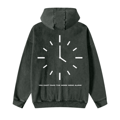 BIG CLOCK ZIP HOODIE