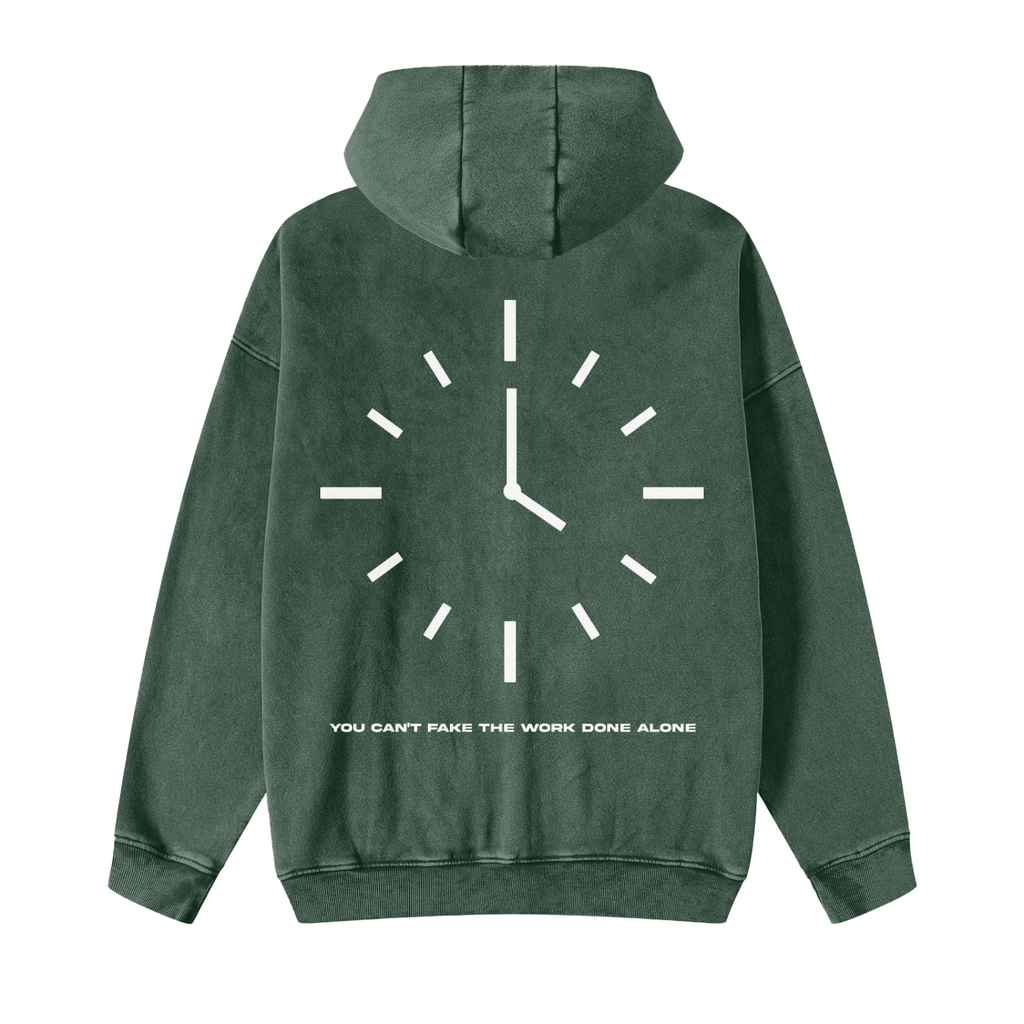 BIG CLOCK ZIP HOODIE